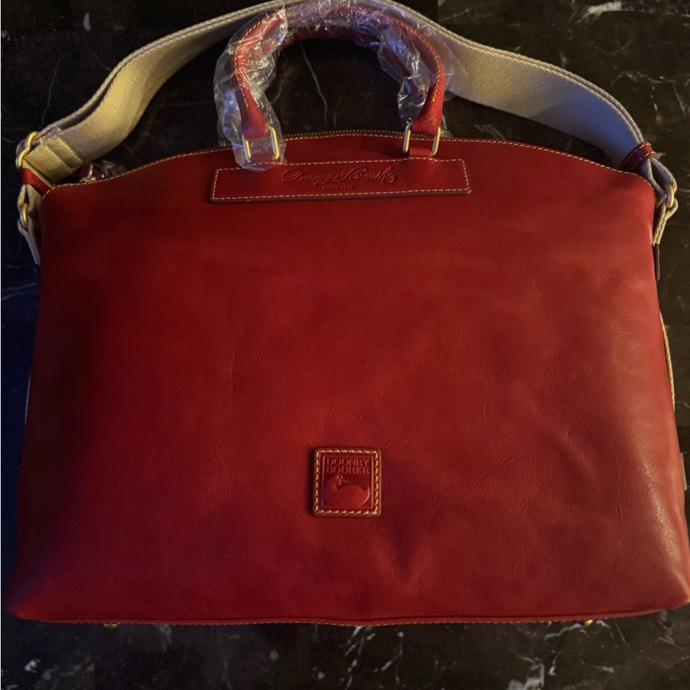 Dooney and Bourke Large bag in Crimson Red.